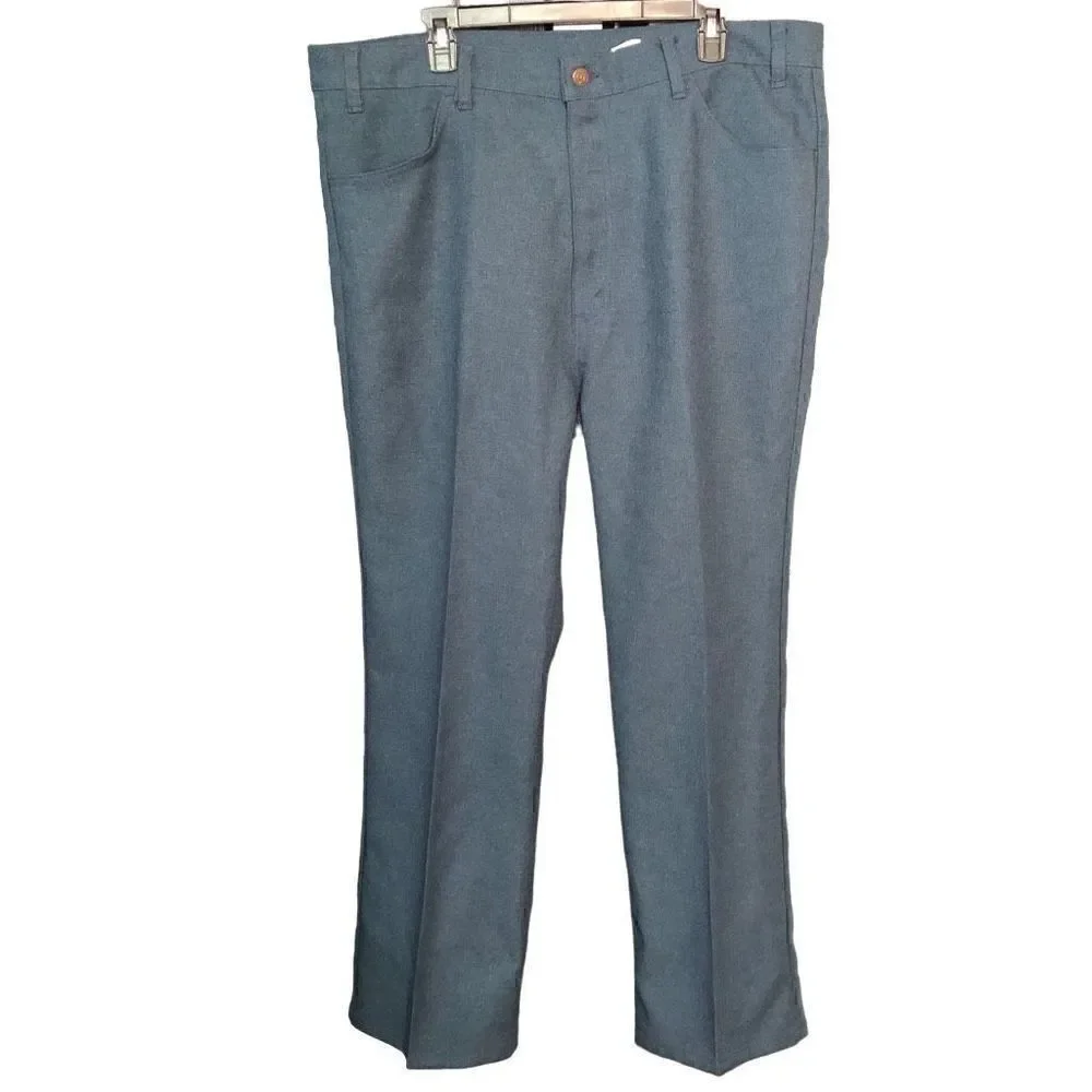 Vintage Levi's Pants Men’s Size 42 Blue Dacron® Polyester Retro Skate Park Disco